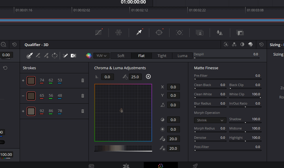 DaVinci Resolve Magic Mask 视频 AI 抠图操作界面